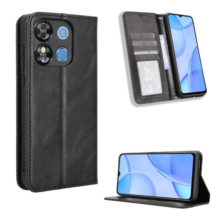 Custodia in pelle con fibbia magnetica per Oukitel C50 e modelli compatibili