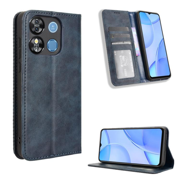 Custodia in pelle con fibbia magnetica per Oukitel C50 e modelli compatibili