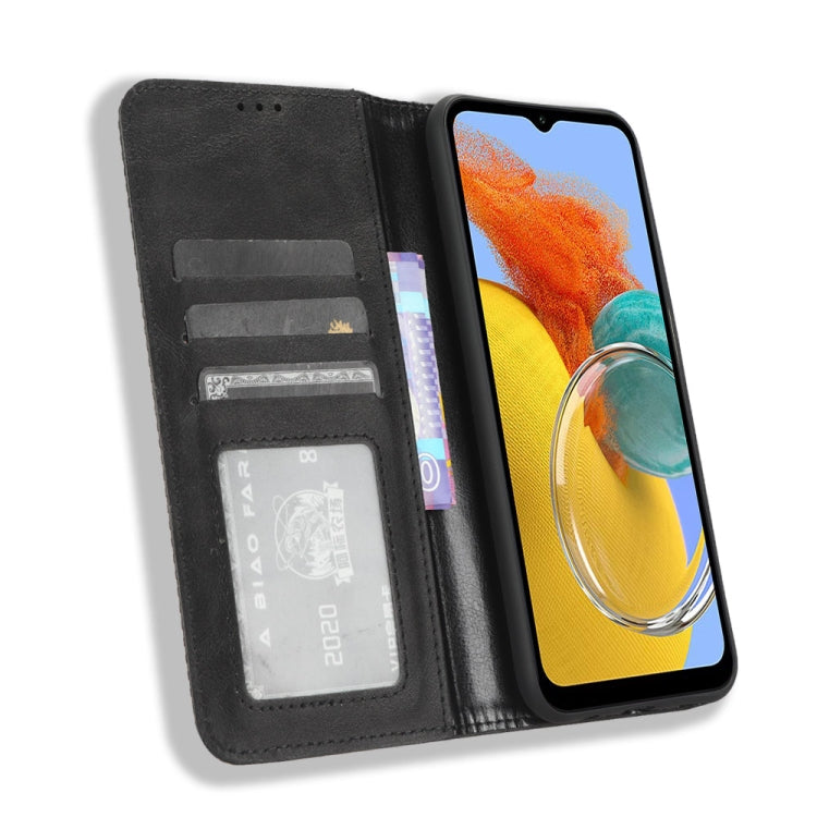 Custodia portafoglio in pelle con fibbia magnetica per smartphone