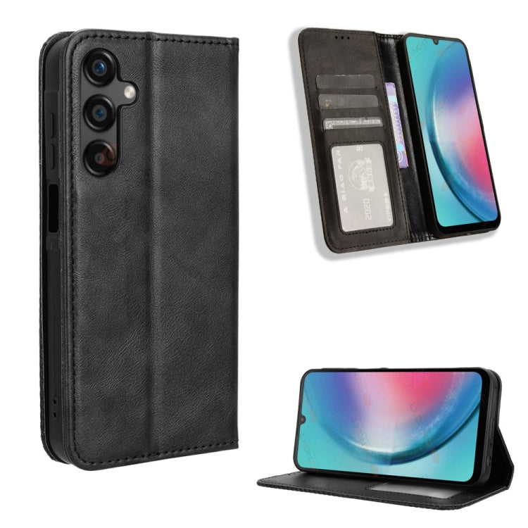 Custodia portafoglio in pelle con fibbia magnetica per smartphone