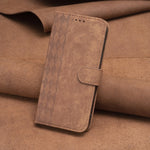 Custodia portafoglio in pelle goffrata per Samsung Galaxy S20 FE