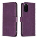 Custodia portafoglio in pelle goffrata per Samsung Galaxy S20 FE