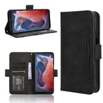 Custodia in pelle con slot per schede per Motorola Moto G34 e modelli