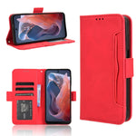 Custodia in pelle con slot per schede per Motorola Moto G34 e modelli