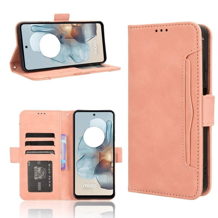 Custodia in pelle con slot per schede per Motorola Moto G34 e modelli