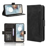 Custodia in pelle con slot per schede per Motorola Moto G34 e modelli