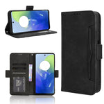Custodia in pelle con slot per schede per Motorola Moto G34 e modelli