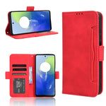 Custodia in pelle con slot per schede per Motorola Moto G34 e modelli