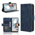Custodia in pelle con slot per schede per Motorola Moto G34 e modelli