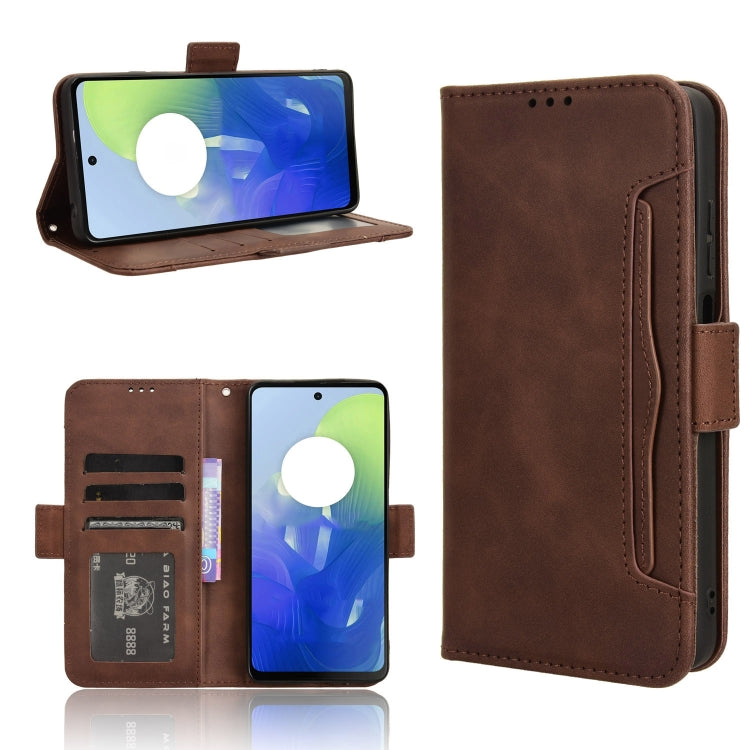 Custodia in pelle con slot per schede per Motorola Moto G64 5G e modelli