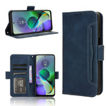 Custodia in pelle con slot per schede per Motorola Moto G64 5G e modelli