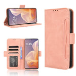 Custodia in pelle con slot per schede per Motorola Moto G64 5G e modelli