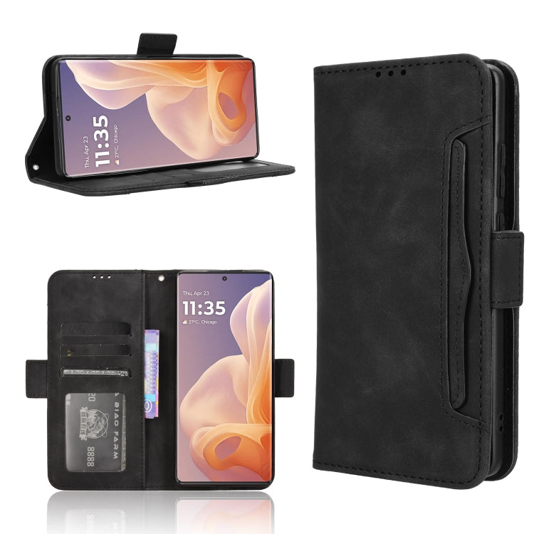 Custodia in pelle con slot per schede per Motorola Moto G64 5G e modelli