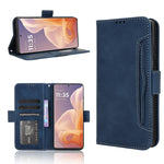 Custodia in pelle con slot per schede per Motorola Moto G64 5G e modelli