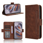 Custodia in pelle con slot per schede per Motorola Moto S50 5G e Edge 50 Neo