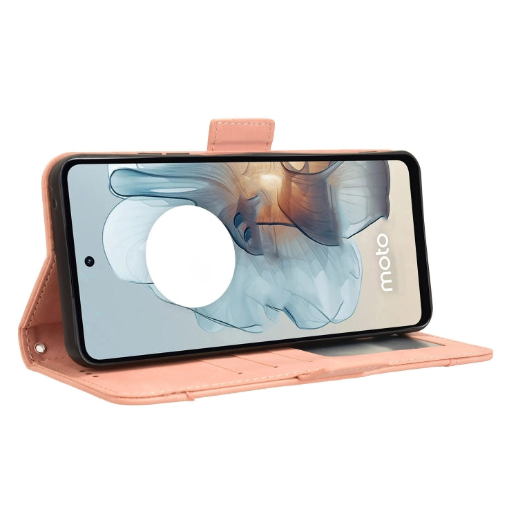 Custodia in pelle con slot per schede per Motorola Moto G64 5G e modelli