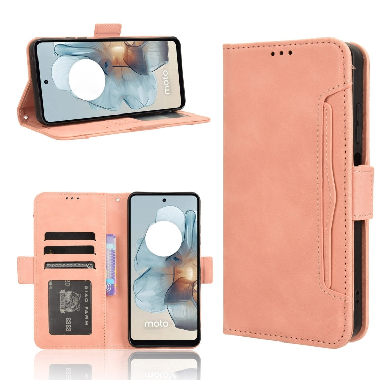 Custodia in pelle con slot per schede per Motorola Moto G64 5G e modelli