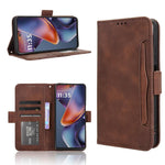 Custodia in pelle con slot per schede per Motorola Moto G05 e Moto E15