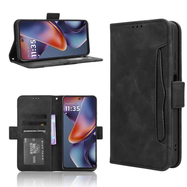 Custodia in pelle con slot per schede per Motorola Moto G05 e Moto E15
