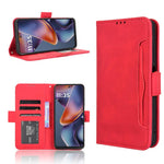 Custodia in pelle con slot per schede per Motorola Moto G05 e Moto E15