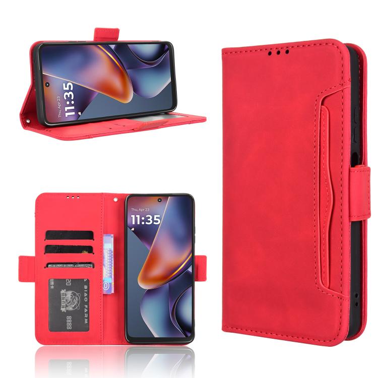 Custodia in pelle con slot per schede per Motorola Moto G05 e Moto E15