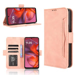 Custodia in pelle con slot per schede per Motorola Moto G05 e Moto E15