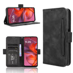 Custodia in pelle con slot per schede per Motorola Moto G05 e Moto E15