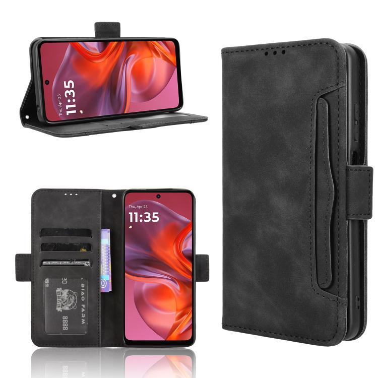Custodia in pelle con slot per schede per Motorola Moto G05 e Moto E15