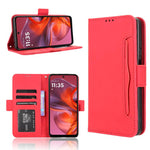 Custodia in pelle con slot per schede per Motorola Moto G05 e Moto E15