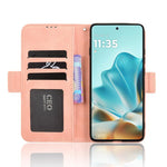 Custodia in pelle con slot per schede per Motorola Moto G05 e Moto E15