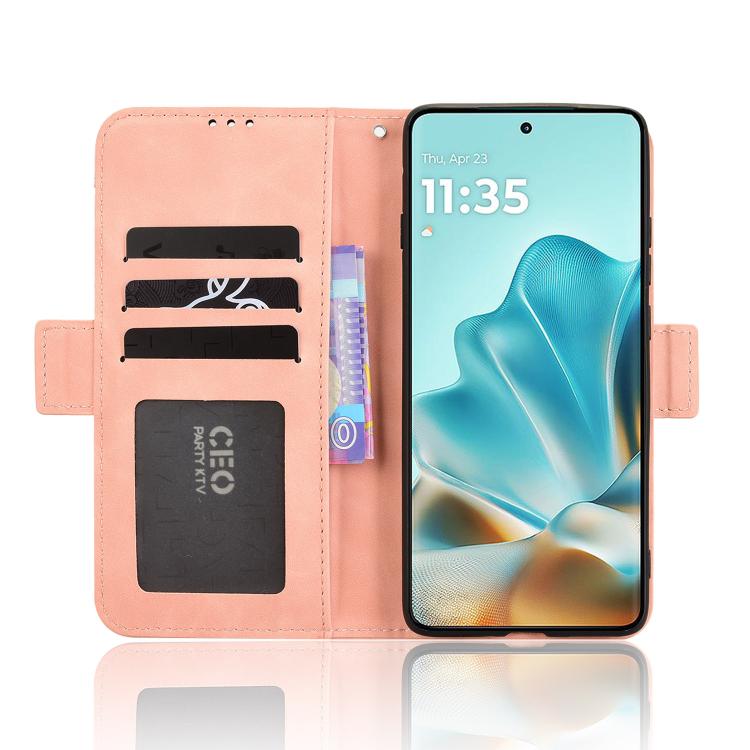 Custodia in pelle con slot per schede per Motorola Moto G05 e Moto E15