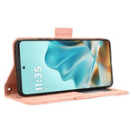 Custodia in pelle con slot per schede per Motorola Moto G05 e Moto E15