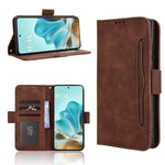 Custodia in pelle con slot per schede per Motorola Moto G05 e Moto E15