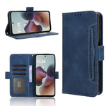 Custodia in pelle con slot per schede per Motorola Moto G06 e Edge 70 5G