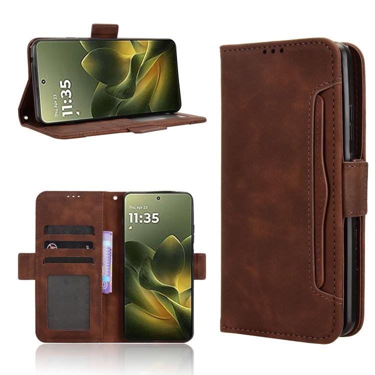 Custodia in pelle con slot per schede per Motorola Moto G06 e Edge 70 5G