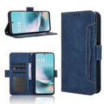 Custodia in pelle con slot per schede per Motorola Moto G06 e Edge 70 5G