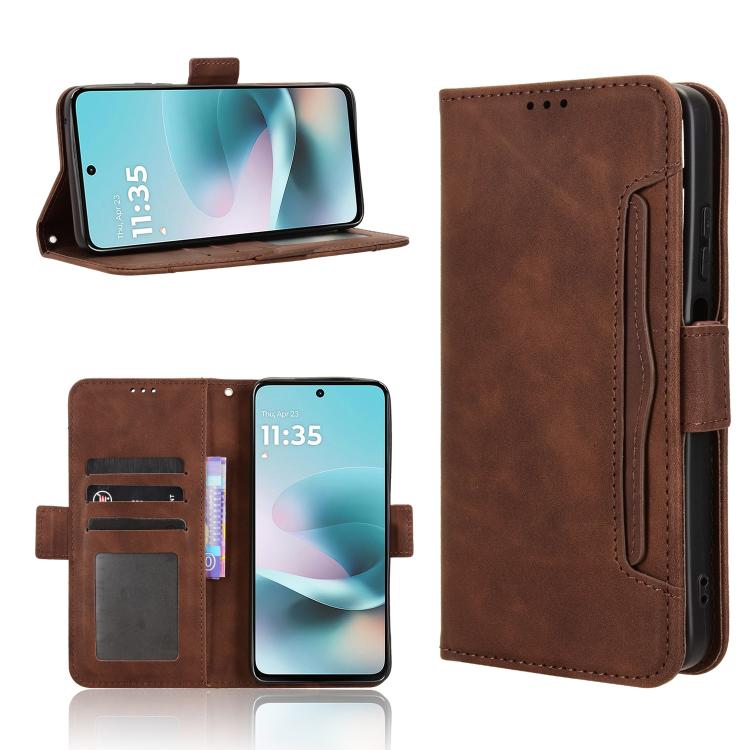Custodia in pelle con slot per schede per Motorola Moto G06 e Edge 70 5G