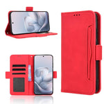 Custodia in pelle con slot per schede per Motorola Moto X70 Air Pro e altri
