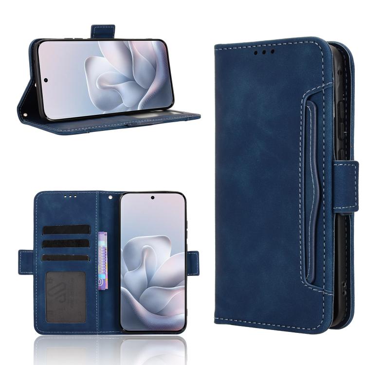 Custodia in pelle con slot per schede per Motorola Moto X70 Air Pro e altri