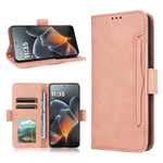 Custodia in pelle con slot per schede per Motorola Moto X70 Air Pro e altri