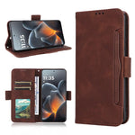 Custodia in pelle con slot per schede per Motorola Moto X70 Air Pro e altri