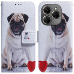 Custodia pelle flip con disegno colorato per Tecno Spark 20 Pro+