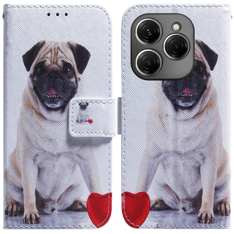 Custodia pelle flip con disegno colorato per Tecno Spark 20 Pro+