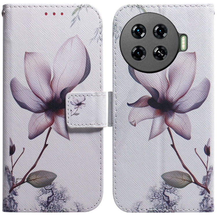 Custodia pelle flip con disegno colorato per Tecno Spark 20 Pro+