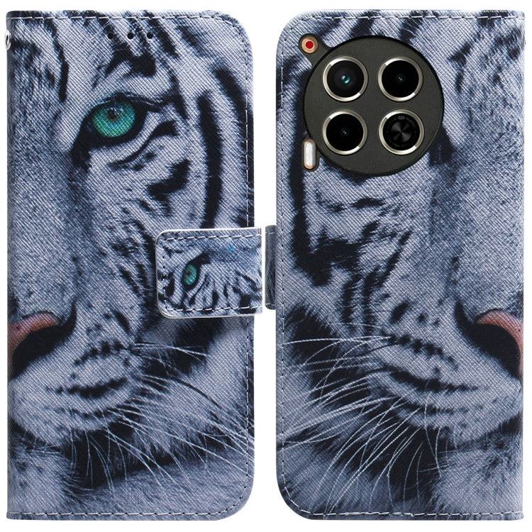 Custodia pelle flip con disegno colorato per Tecno Camon 30 Pro