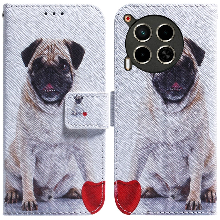 Custodia pelle flip con disegno colorato per Tecno Camon 30 Pro