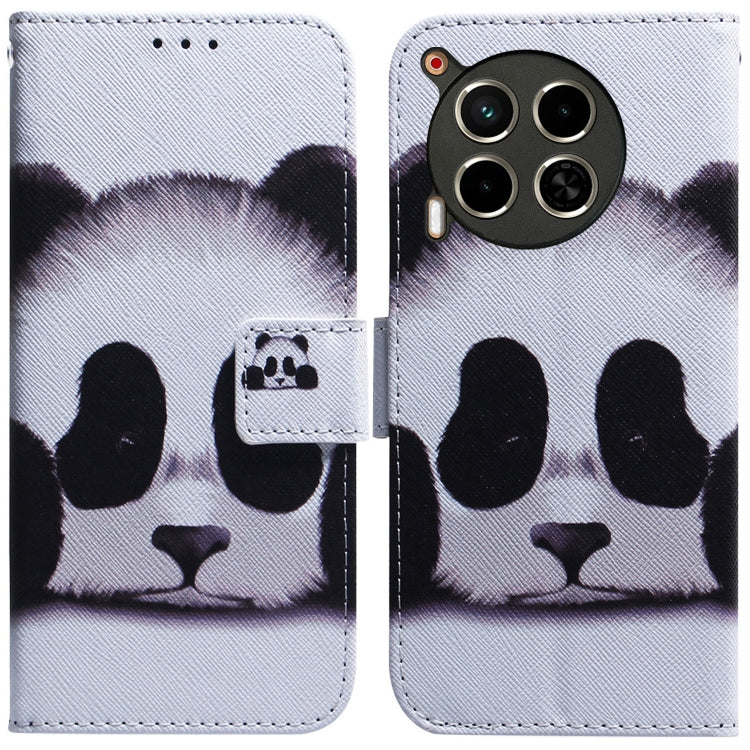 Custodia pelle flip con disegno colorato per Tecno Camon 30 Pro