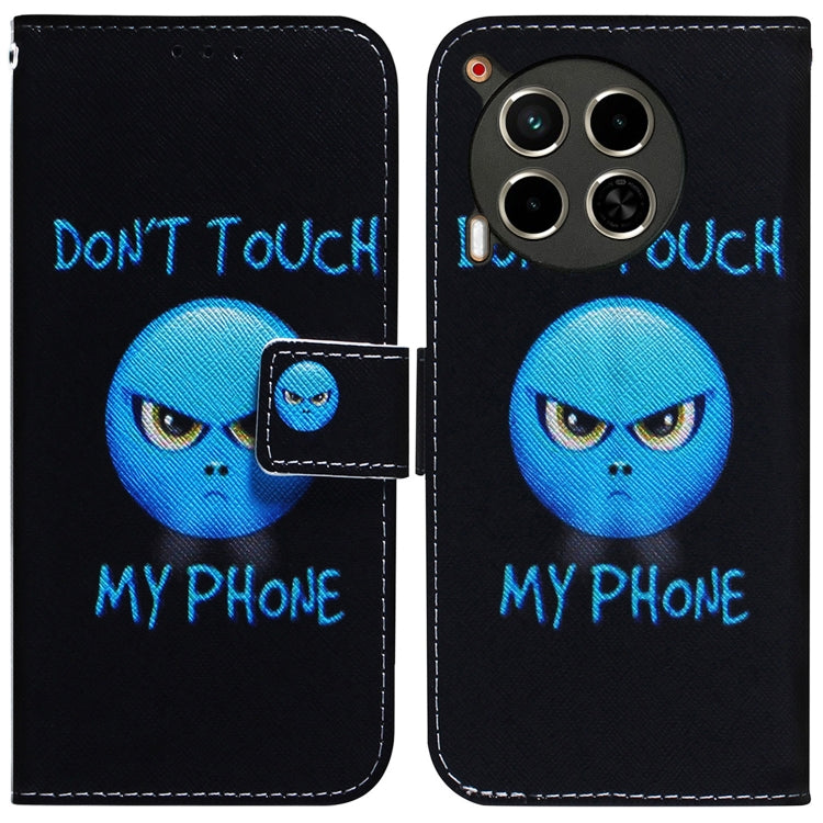 Custodia pelle flip con disegno colorato per Tecno Camon 30 Pro