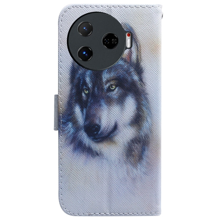 Custodia pelle flip con disegno colorato per Tecno Camon 30 Pro