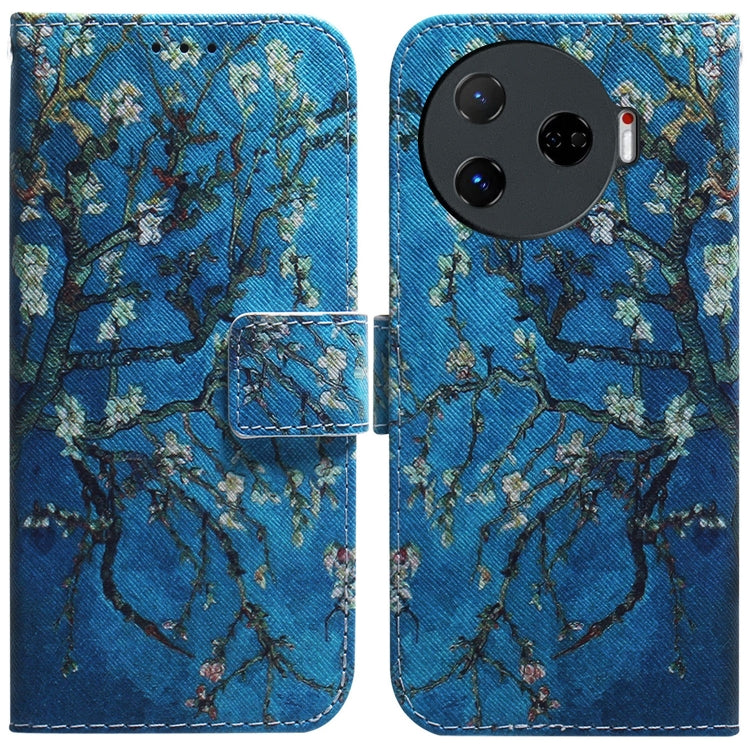 Custodia pelle flip con disegno colorato per Tecno Camon 30 Pro